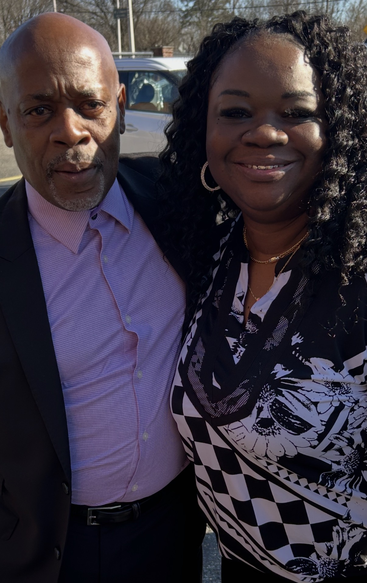 Flora Ingram with her mentor, Mr. Don Jackson